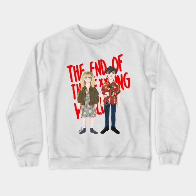 The end of the fXXXing world Crewneck Sweatshirt by YaelsColors